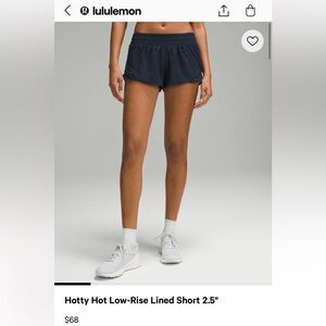 Hotty Hot Low-Rise Lined Short 2.5" Color: True Navy